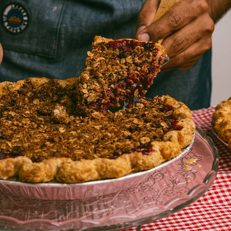 Cranberry Pecan crumble Pie